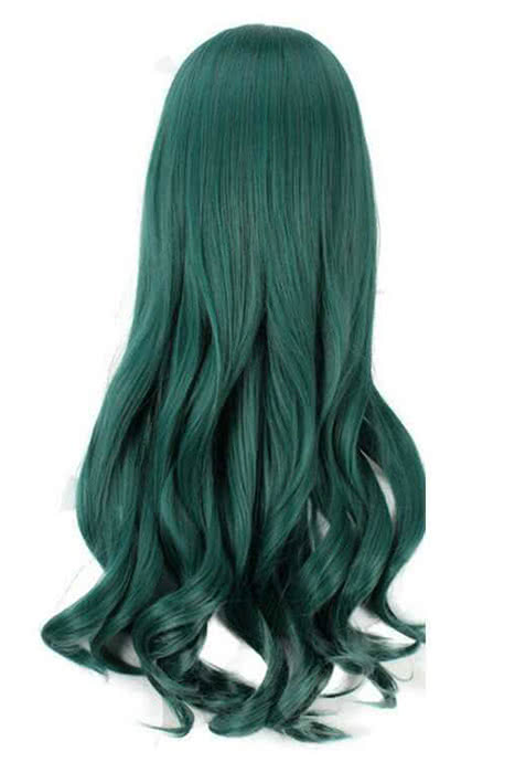 80cm Shimoneta Fuwa Hyouka Long Curly Green Cosplay Wigs - lemailwigs