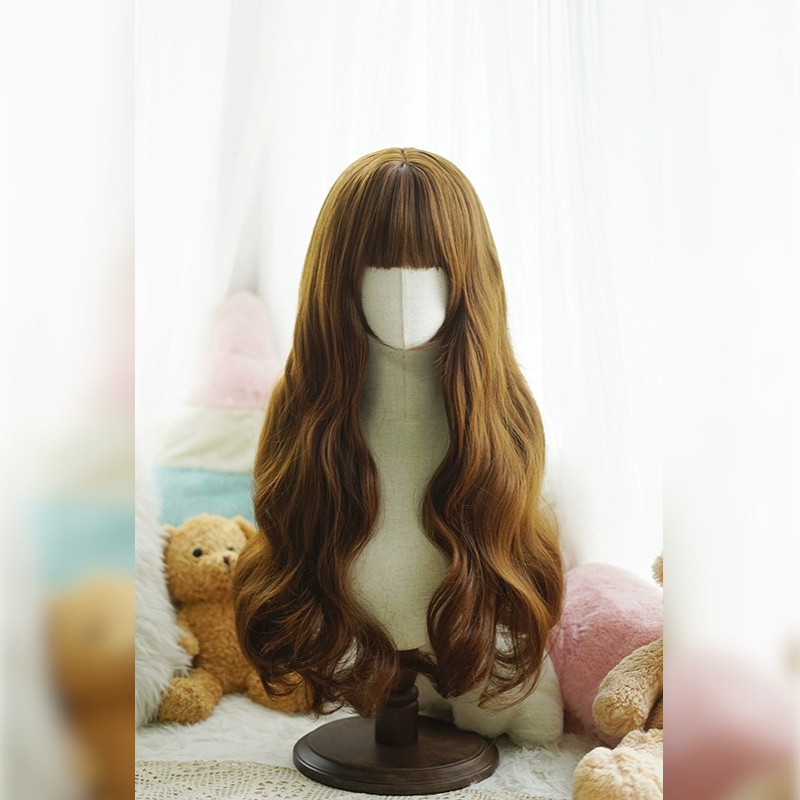 Caramel Latte Balayage Lolita Wig - Buttery Blonde Highlights for Sweet Daily Style & Cosplay