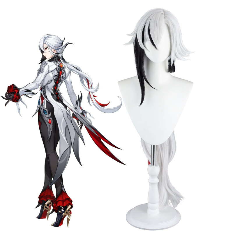 Genshin Impact Fatui Arlecchino Long Cosplay Wig