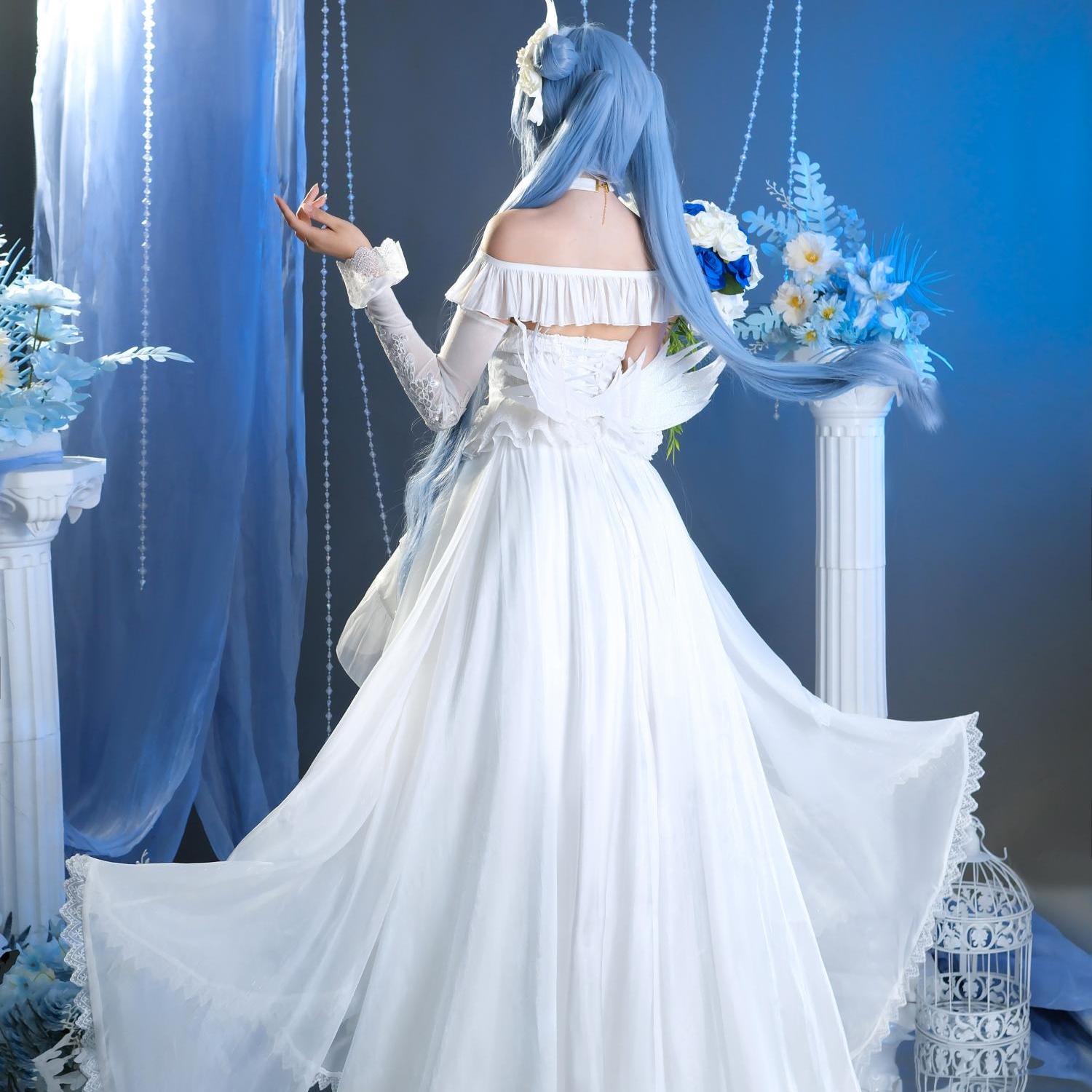 L-email Wig Azur Lane Janus Cosplay Dress Full Set(S-XXL)