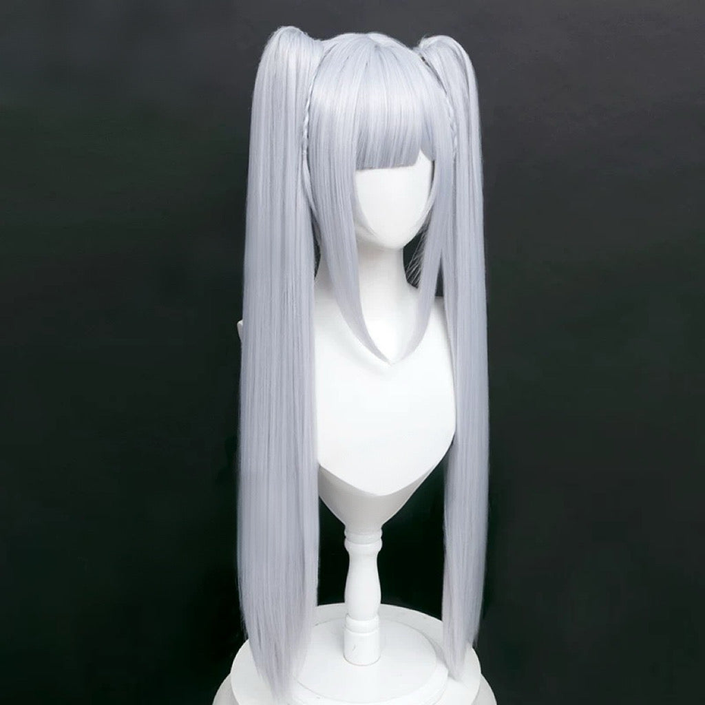 L-email Wig Azur Lane Janus Grey 80cm Cosplay Wig