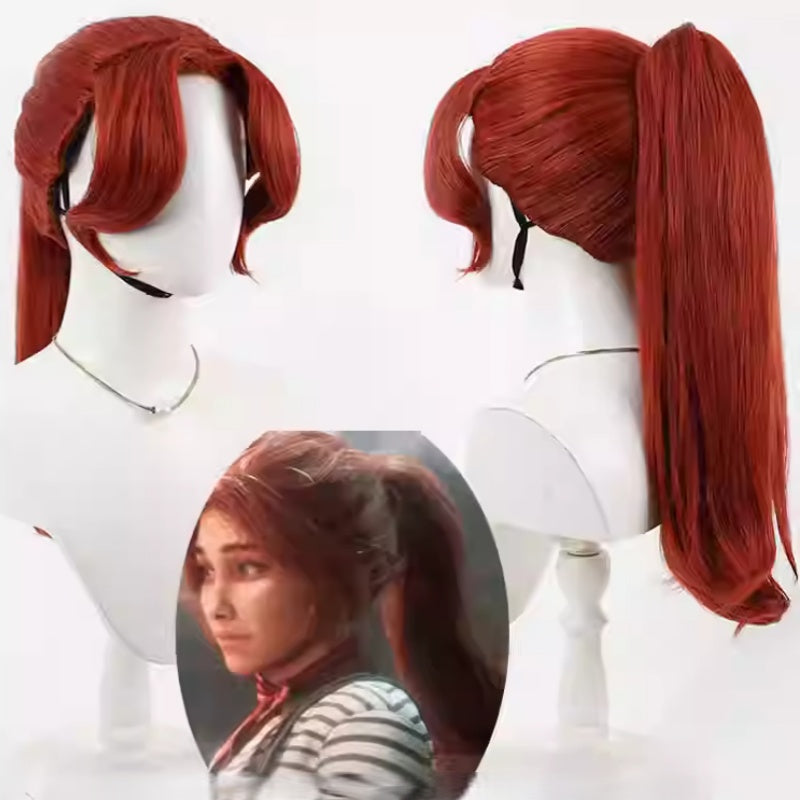 L-email Wig Clair Obscur Expedition 33 Maelle Red Cosplay Wig