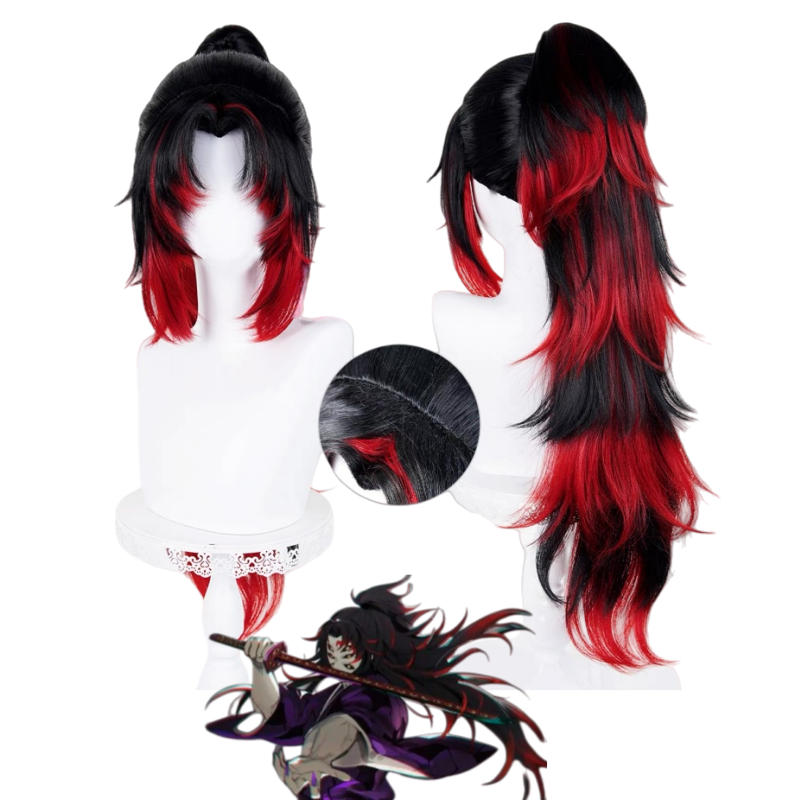 L-emailWigDemonSlayerKimetsunoYaibaMichikatsuTsugikuniBlackRedCosplayWig_1