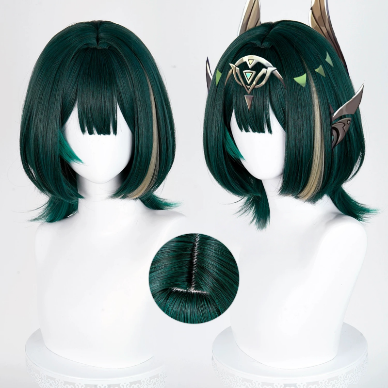 L-emailWigGenshinImpactNeferDarkGreen36cmHalloweenCosplayWig_9