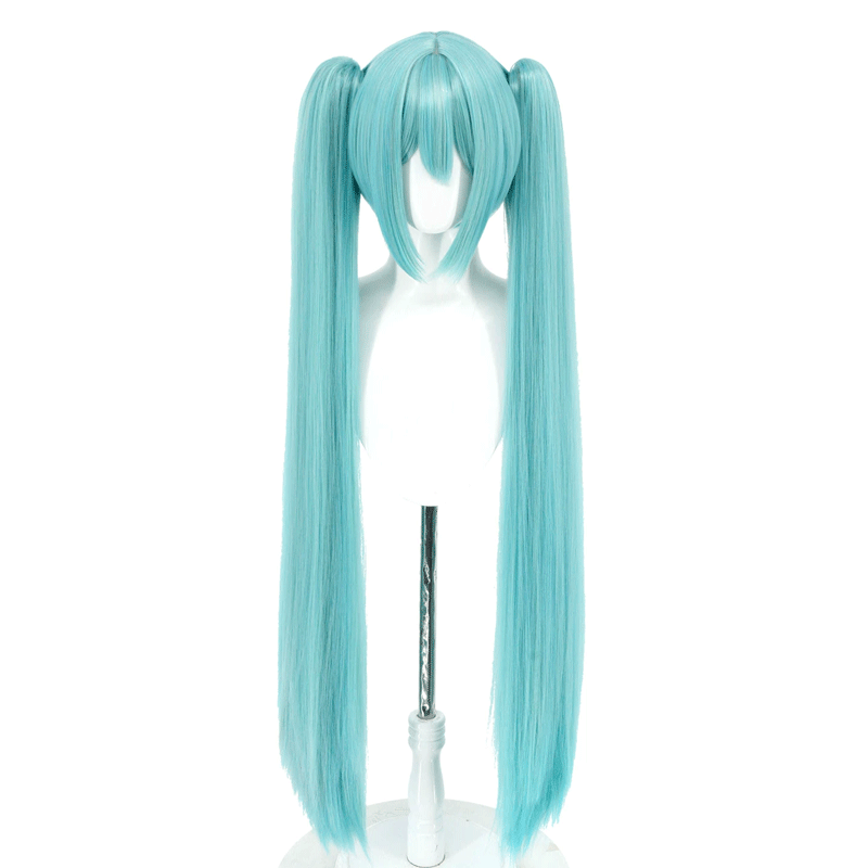 L-email Wig Hatsune Miku 100cm Light Blue Ponytail Cosplay Wig