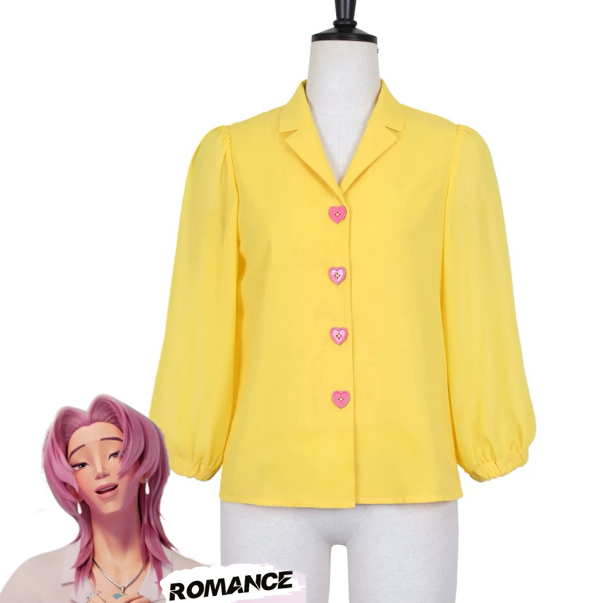 L-email Wig KPOP Demon Hunter Saja Boys Abby Romance Cosplay Shirt