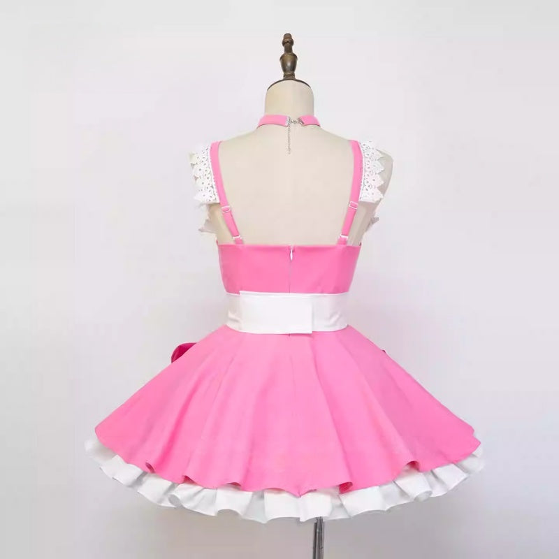 L-email Wig Panty Stocking with Garterbelt Panty Anarchy Sweets Paradise Maid Outfit Cosplay Costume