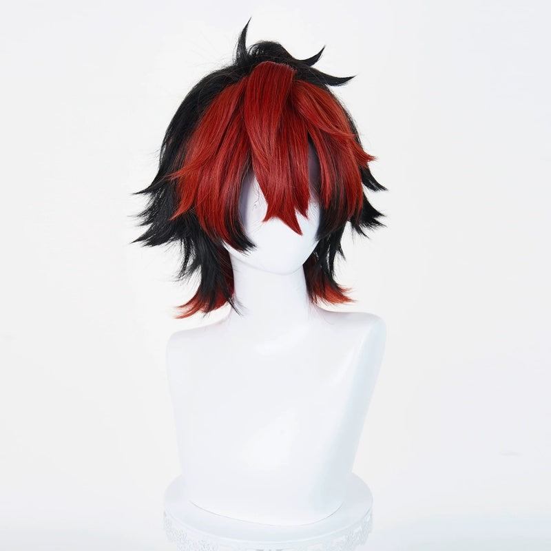 L-emailWigZenlessZoneZeroKomanoManatoBlackRed32cmHalloweenCosplayWig_4