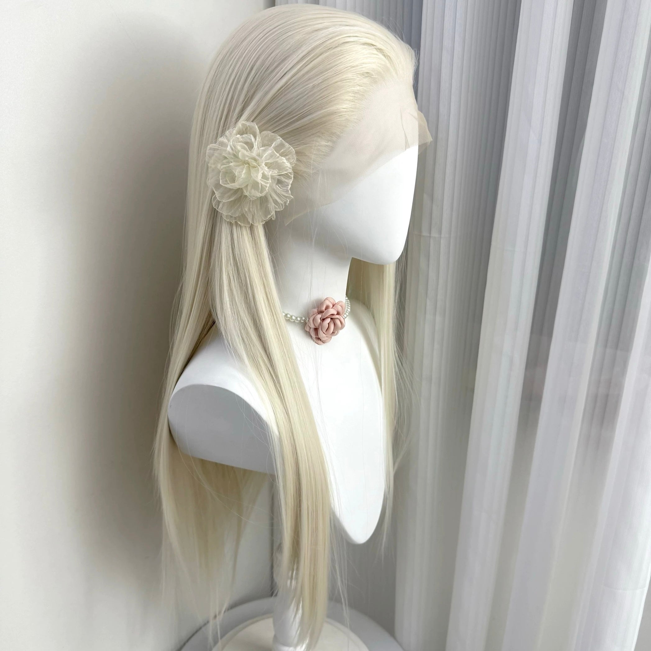 L-email Wig 13 x 3.5 Hand Hook 6 Colors 70cm Long Straight Lace Front Wigs