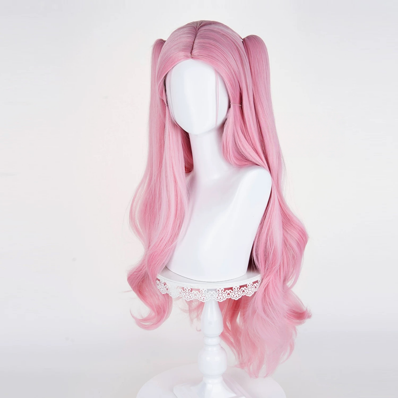 L-email Wig Alien Stage Mizi x Aniplus Collab Cafe Pink Cosplay Wig5