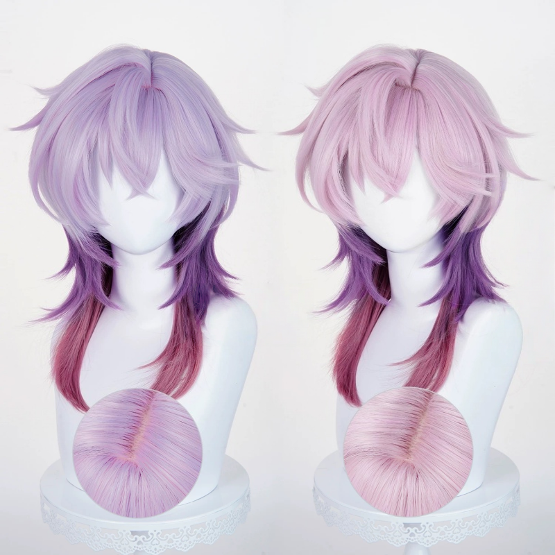 L-email Wig Genshin Impact Durin 55cm Mixed Colors Cosplay Wig 02