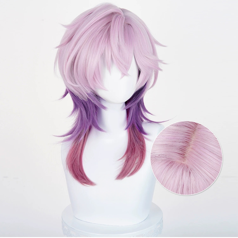 L-email Wig Genshin Impact Durin 55cm Mixed Colors Cosplay Wig 5
