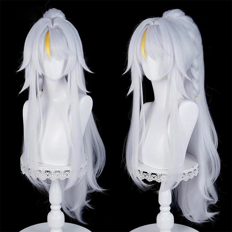 L-email Wig Genshin Impact Zibai White Cosplay Wig