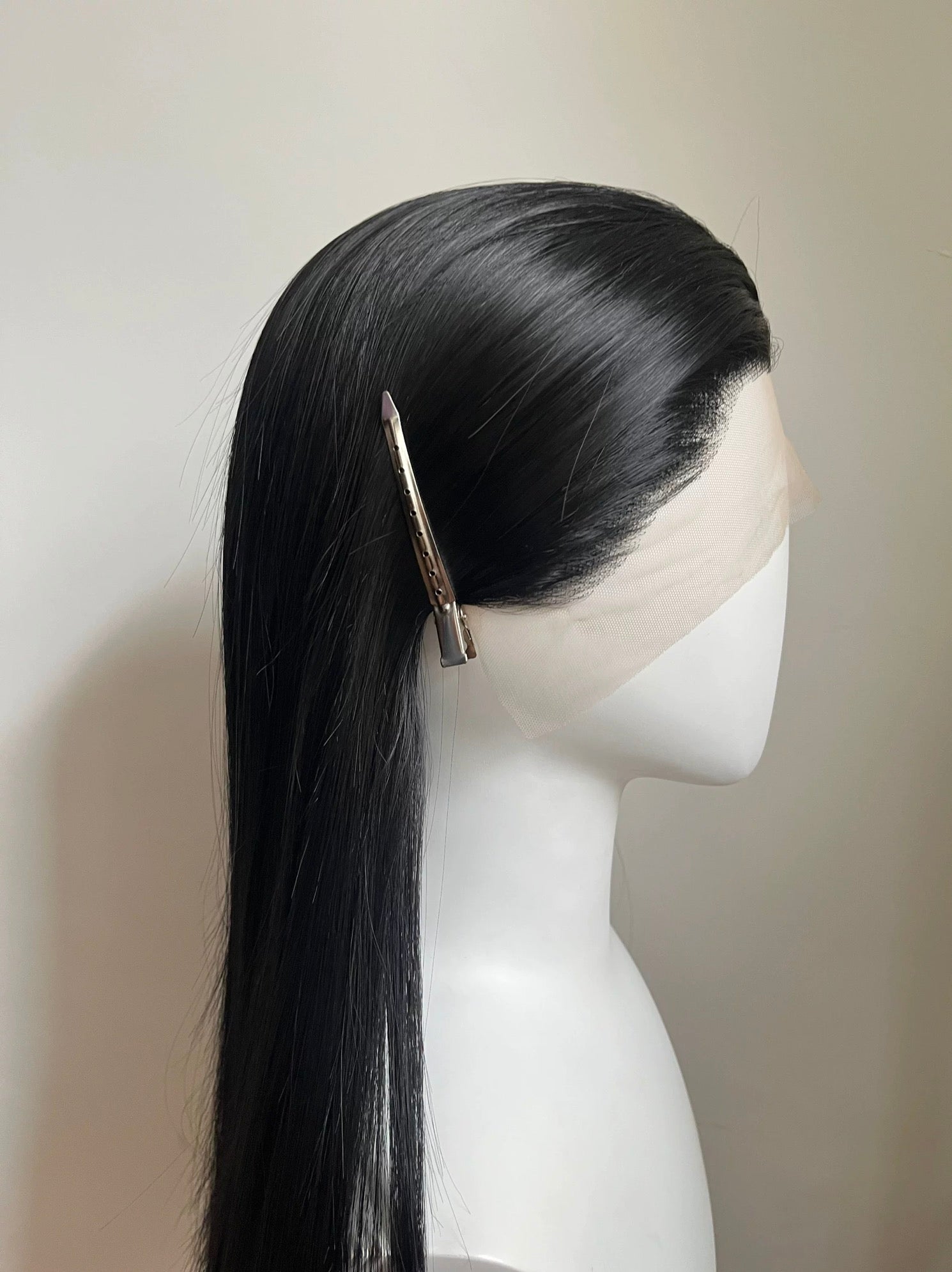 L-email Wig Hand Hook 22 Colors 70cm Straight Lace Front Wigs