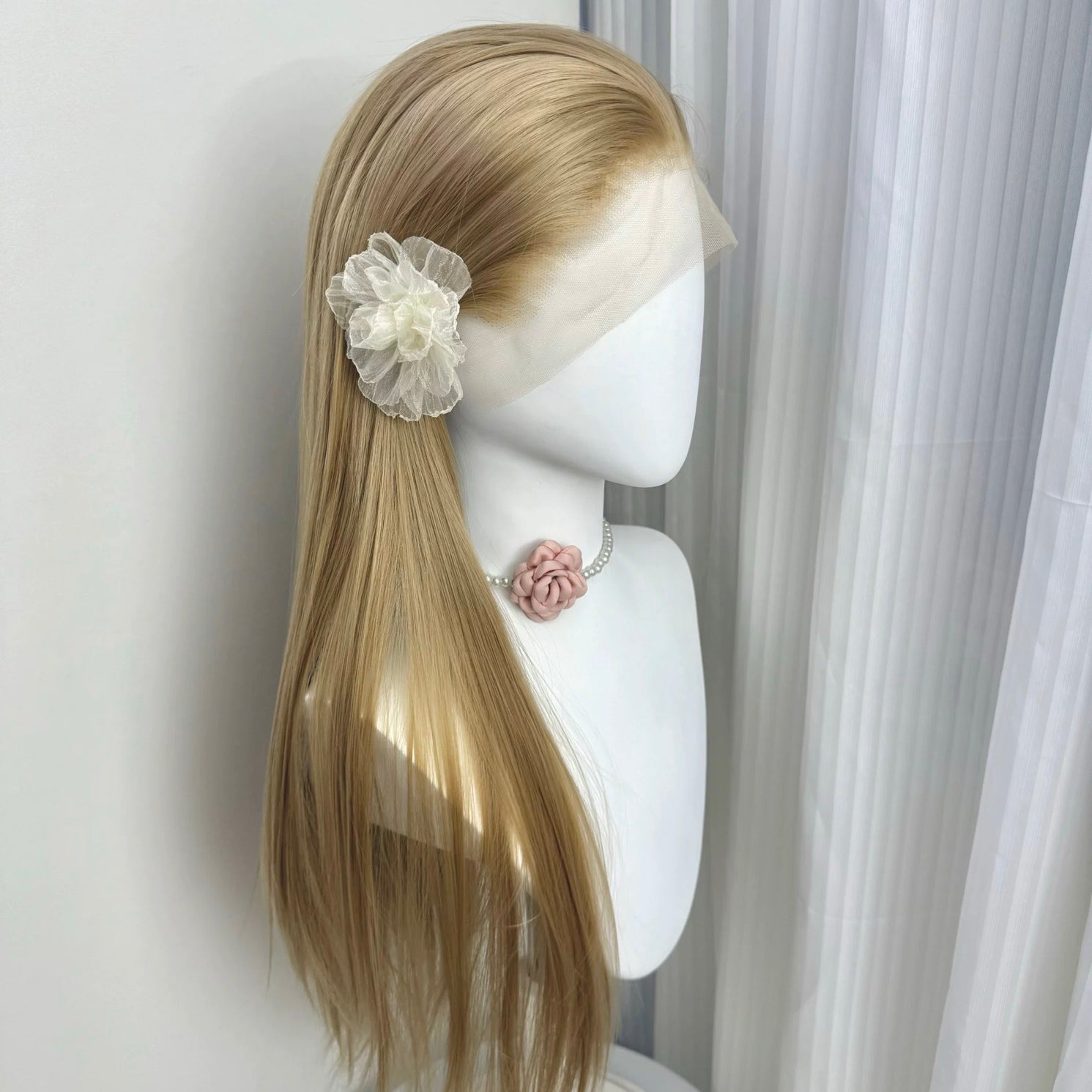 L-email Wig Hand Hook 22 Colors 70cm Straight Lace Front Wigs