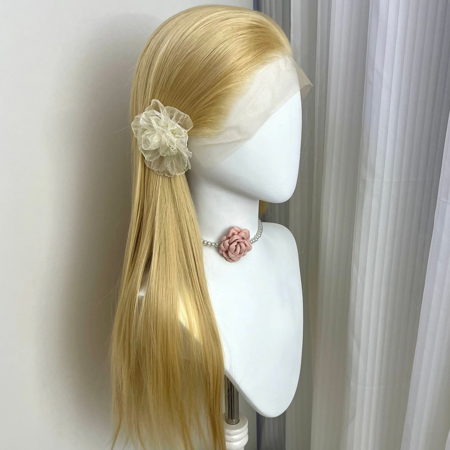 L-email Wig Hand Hook 22 Colors 70cm Straight Lace Front Wigs