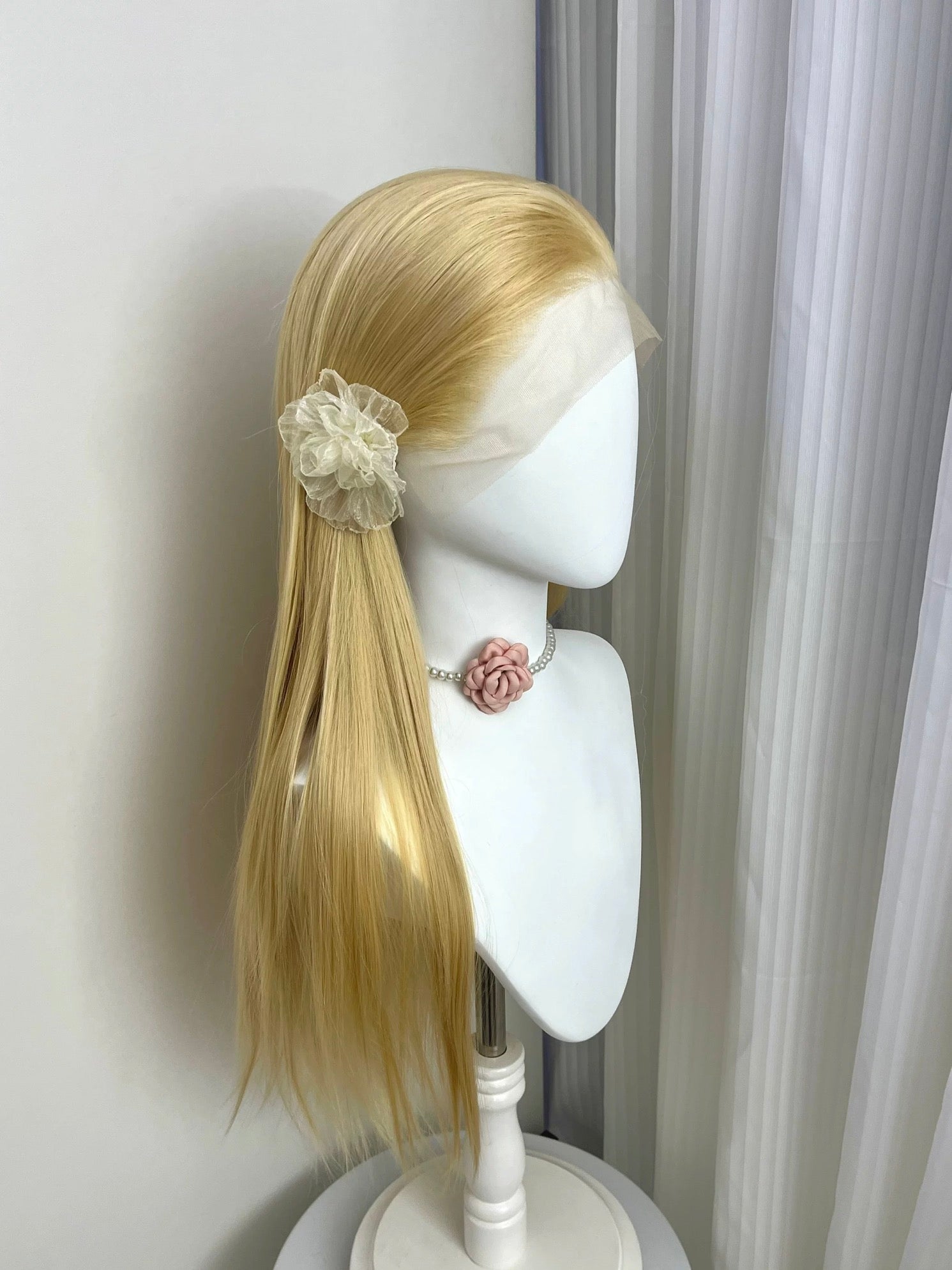 L-email Wig Hand Hook 22 Colors 70cm Straight Lace Front Wigs