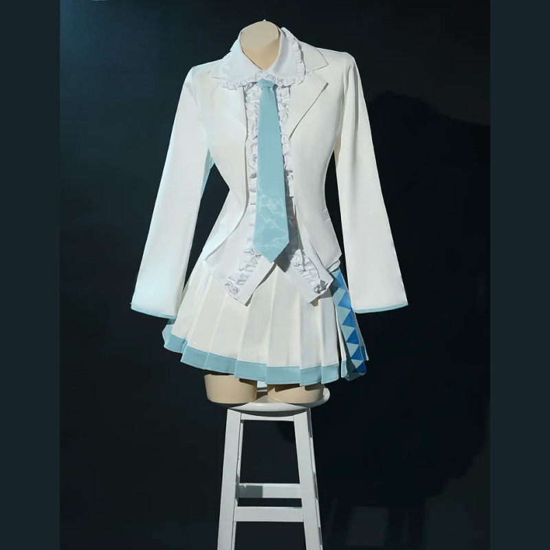 L-email Wig Hatsune Miku Snow Miku 2024 x Mitsukoshi Cloak White Cosplay Costume4