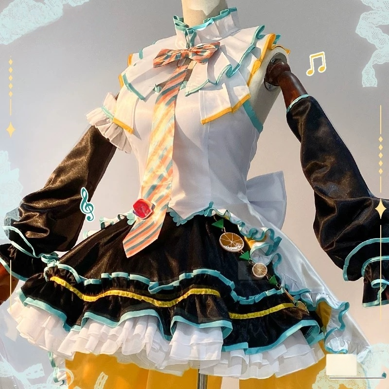 L-email Wig Hatsune Miku X Dairy Queen Lolita Skirt Cosplay Costume4