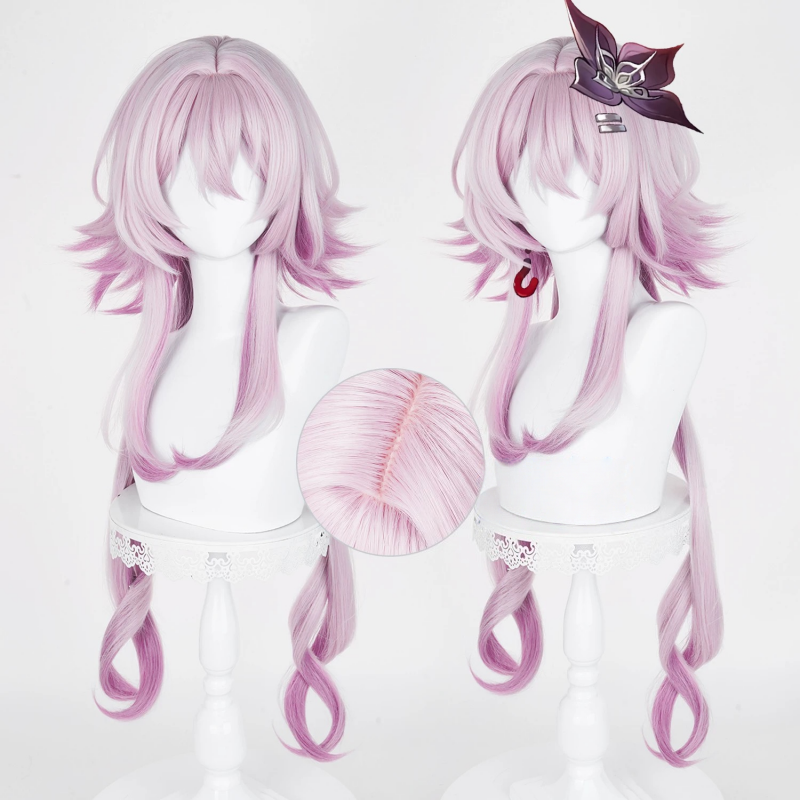 L-email Wig Honkai:Star Rail March 7th 100cm Long Cosplay Wig