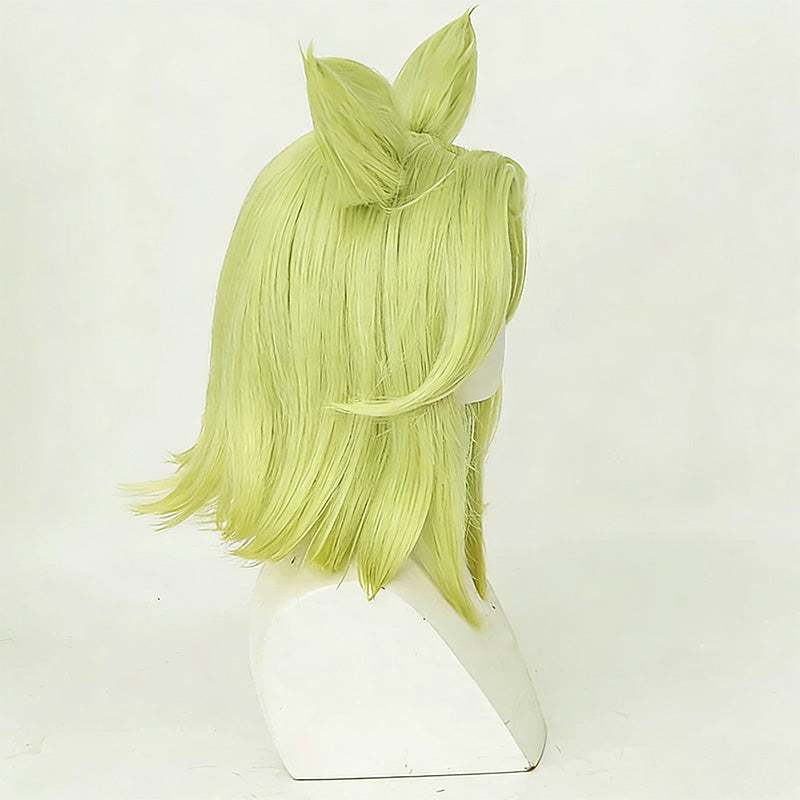 L-email Wig LOL Zeri The Spark Of Zaun 40cm Green Cosplay Wig
