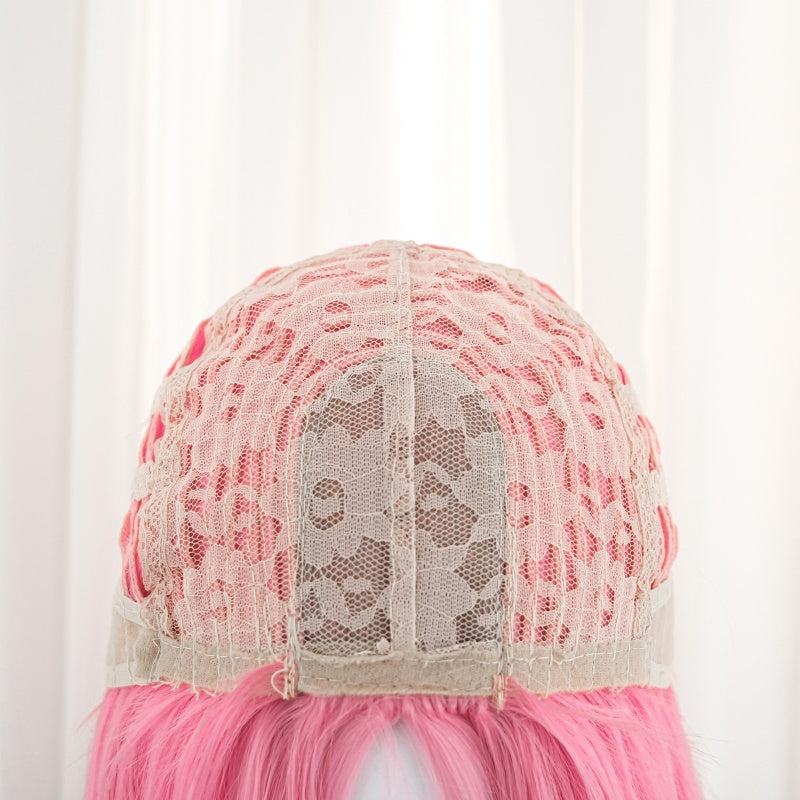 L-email Wig League of Legends Prestige Perfume Golden Spatula Gem Ahri Cosplay Costume Wig