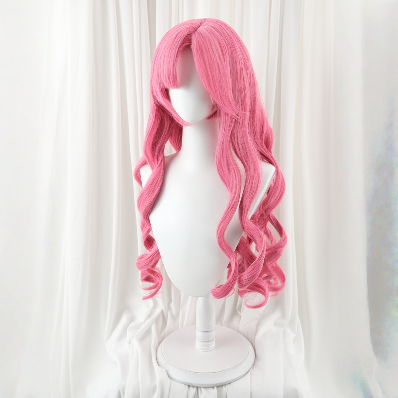 L-email Wig League of Legends Prestige Perfume Golden Spatula Gem Ahri Cosplay Costume Wig