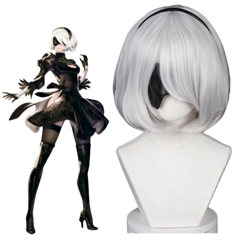 L-email_Wig_Nier_Automata_2B_White_Short_Wig_3
