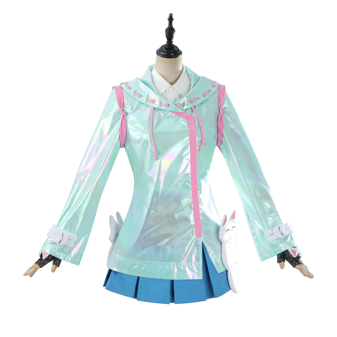L-email Wig Overwatch_Rainy_Day_Kiriko_Cosplay_Costume