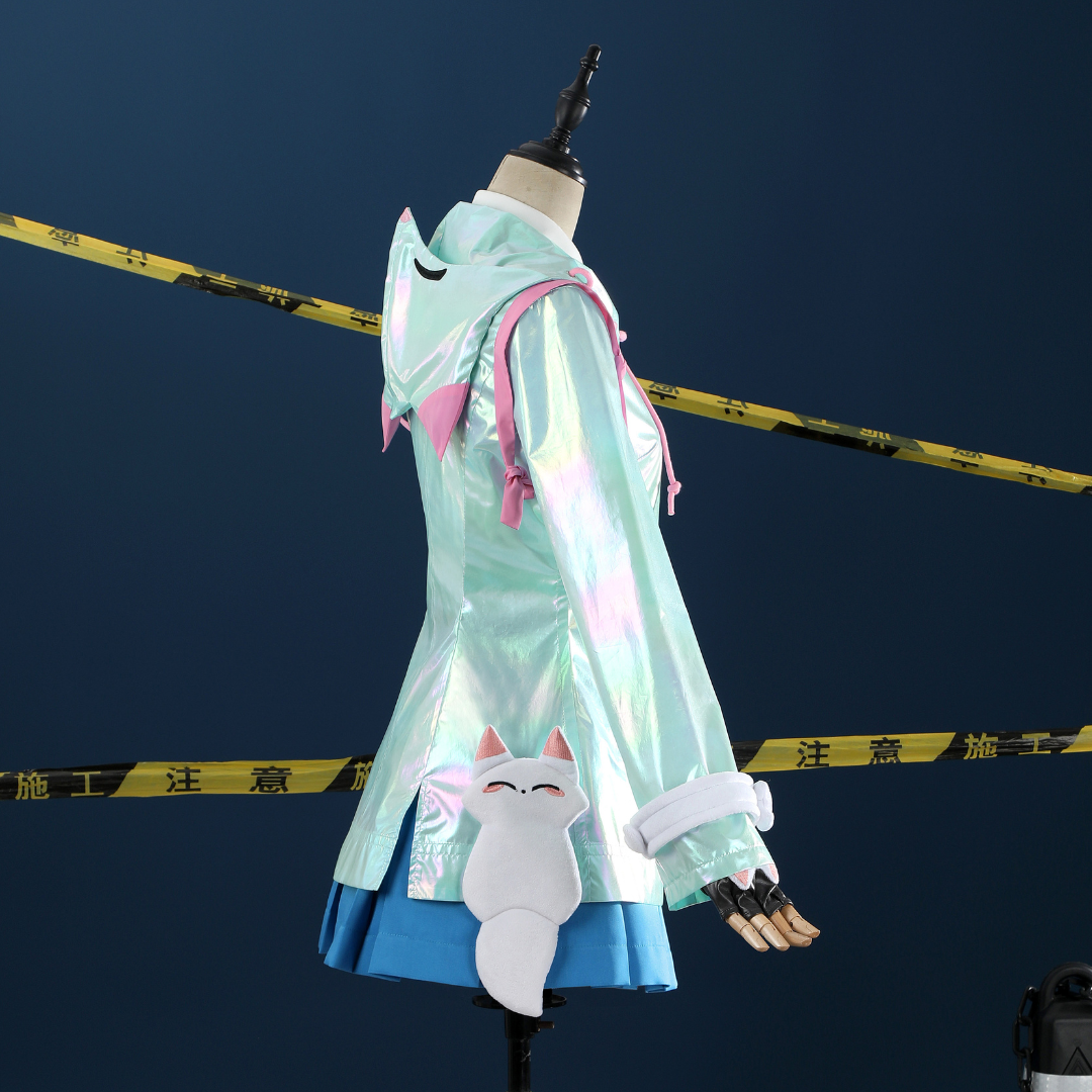 L-email Wig Overwatch_Rainy_Day_Kiriko_Cosplay_Costume