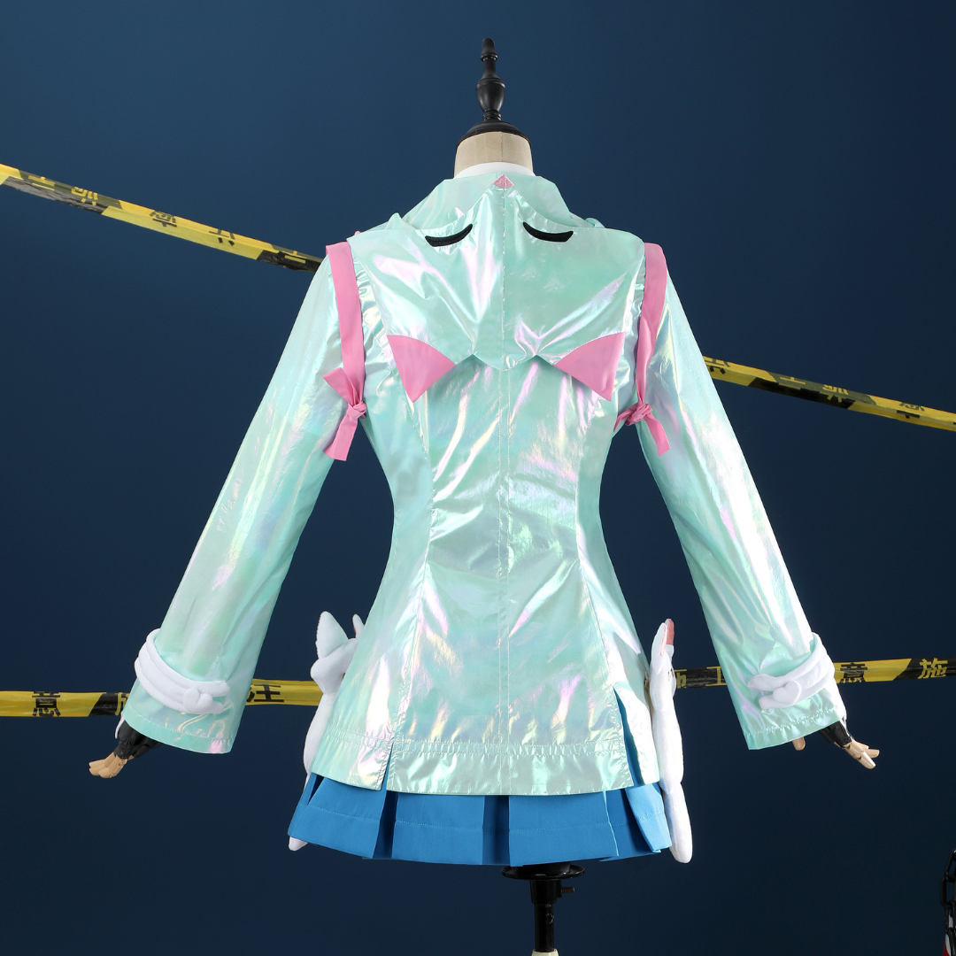 L-email Wig Overwatch_Rainy_Day_Kiriko_Cosplay_Costume