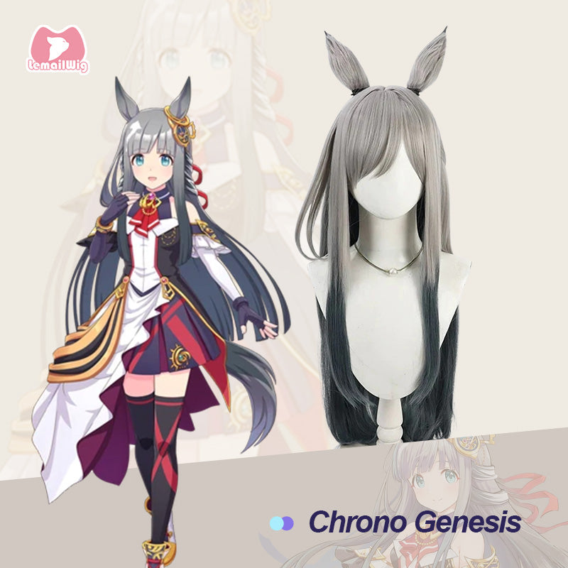 L-email Wig Pretty Derby Chrono Genesis 80cm Cosplay Wig Ears And Tail