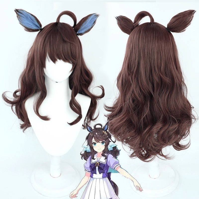 L-email Wig Pretty Derby Daring Tact Brown Cosplay Wig And Tail