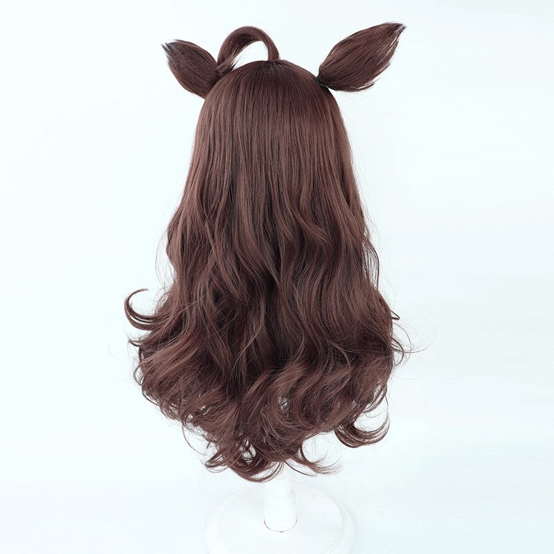 L-email Wig Pretty Derby Daring Tact Brown Cosplay Wig And Tail