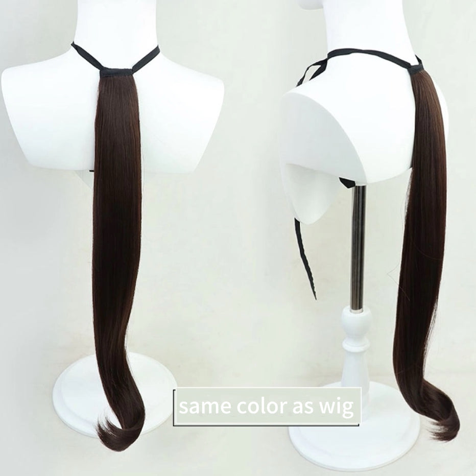 L-email Wig Pretty Derby Daring Tact Brown Cosplay Wig And Tail