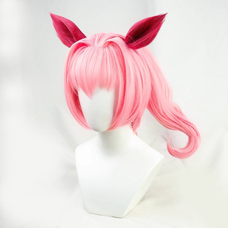 L-email Wig Pretty Derby Haru Urara Pink Cosplay Wig And Tail