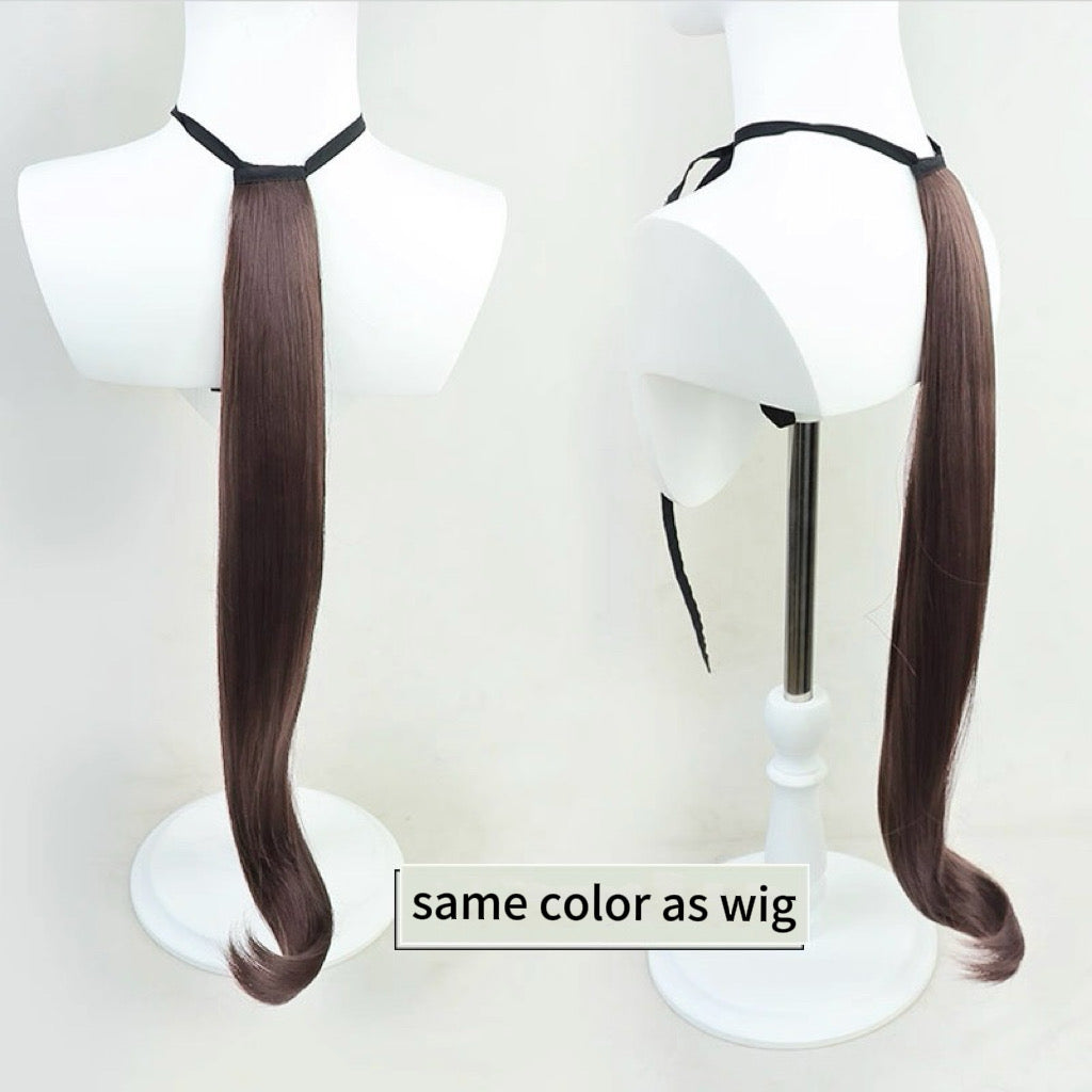 L-email Wig Pretty Derby Satono Diamond Brown Cosplay Wig And Tail