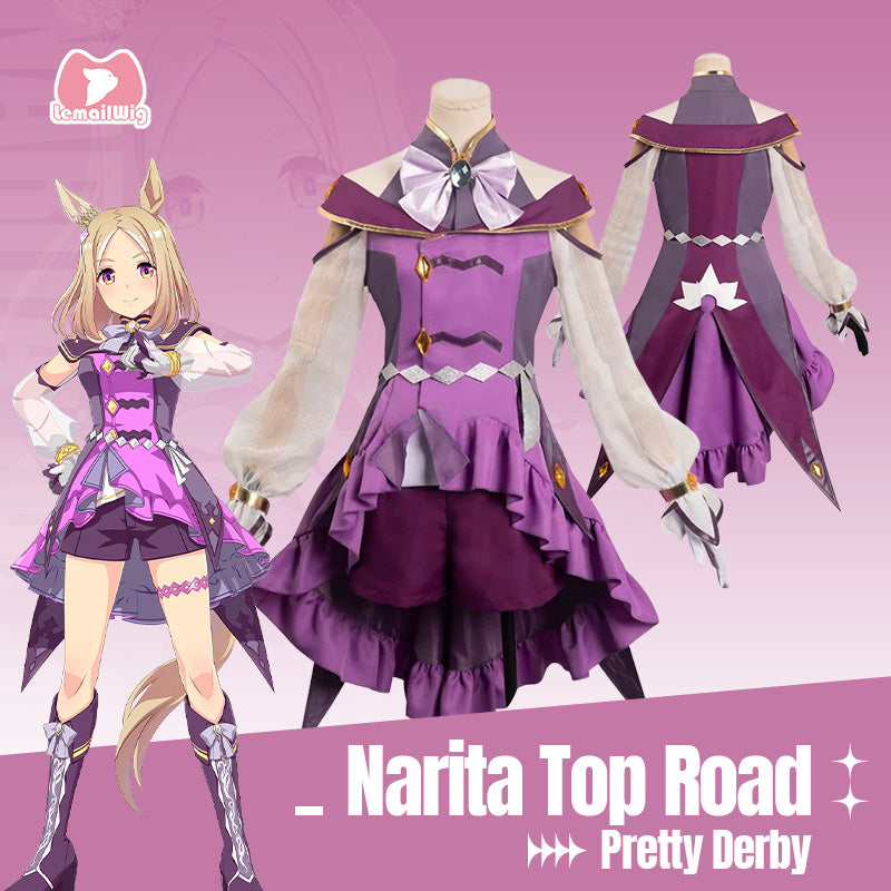 L-email Wig Uma musume: Pretty Derby Narita Top Road Race Outfit Cosplay Costume