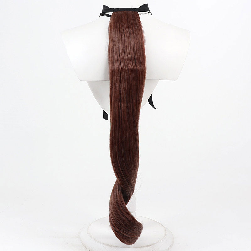 L-email Wig Umamusume: Pretty Derby Gentildonna Brown Cosplay Wig And Tail