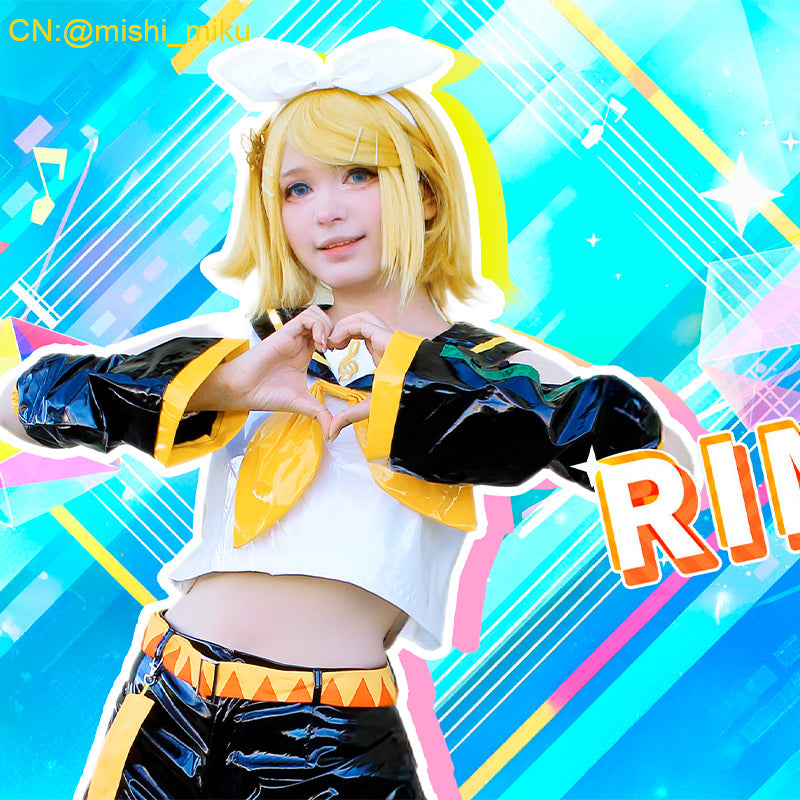 L-email Wig Vocaloid Kagamine Rin Cosplay Costume And Wig Kit