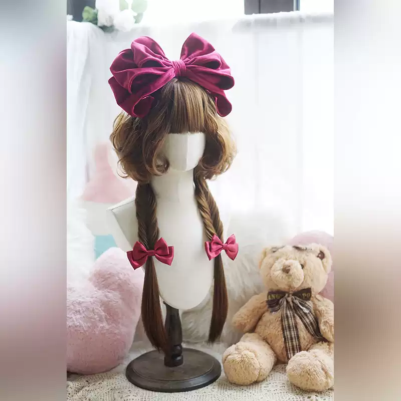 Lemailwig4ColorsJellyfishHairstyleCurlLolitaWigsbrown