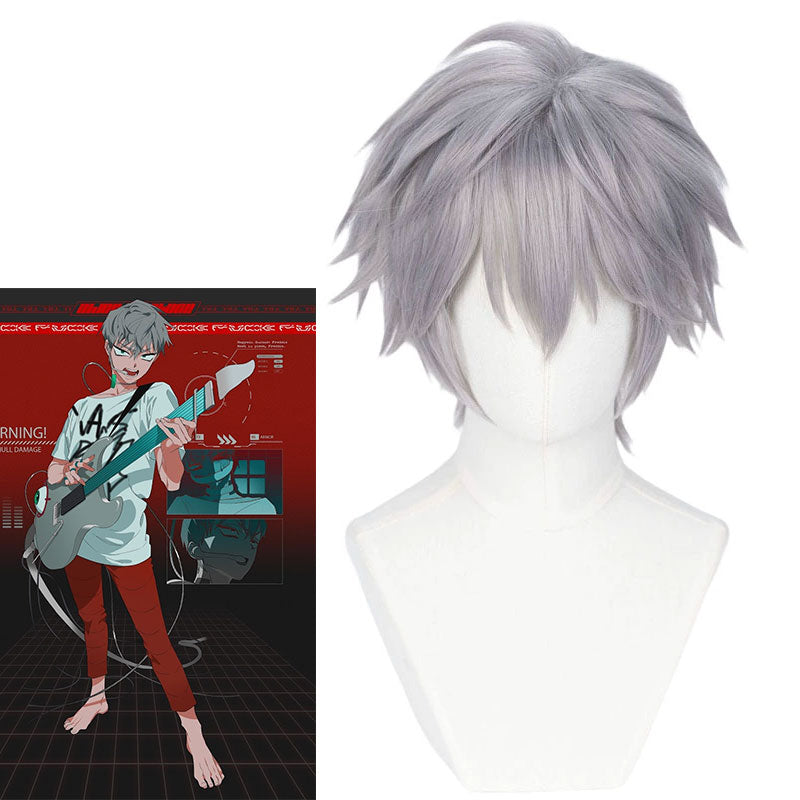 Lemailwig Alien Stage Till Grey Short Cosplay Wig