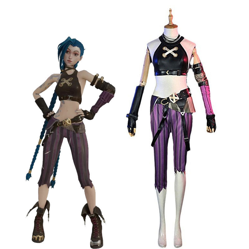 Lemailwig Anime LOL Arcane Jinx Cosplay Costume