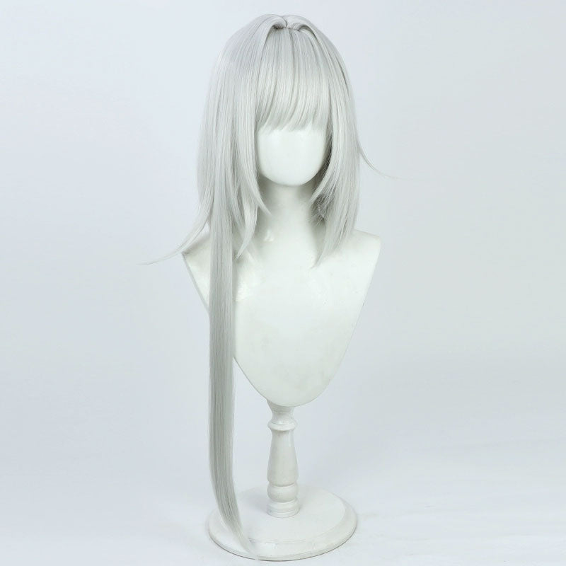 Lemailwig Arknight Kal'tsit Remnant Silver White Cosplay Wig