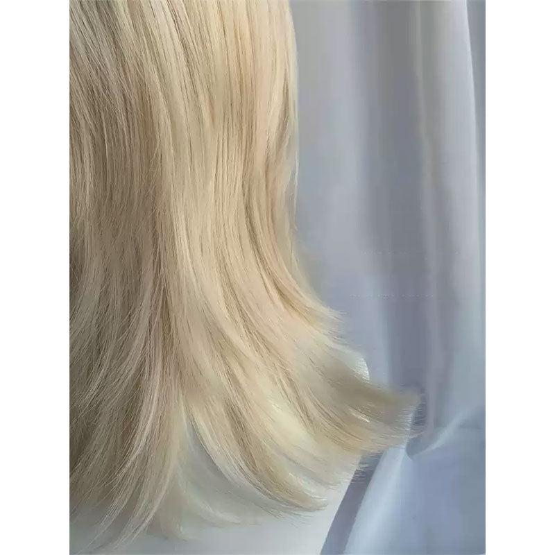 Lemailwig Blonde Brown Black Short Cool Front Lace Wig