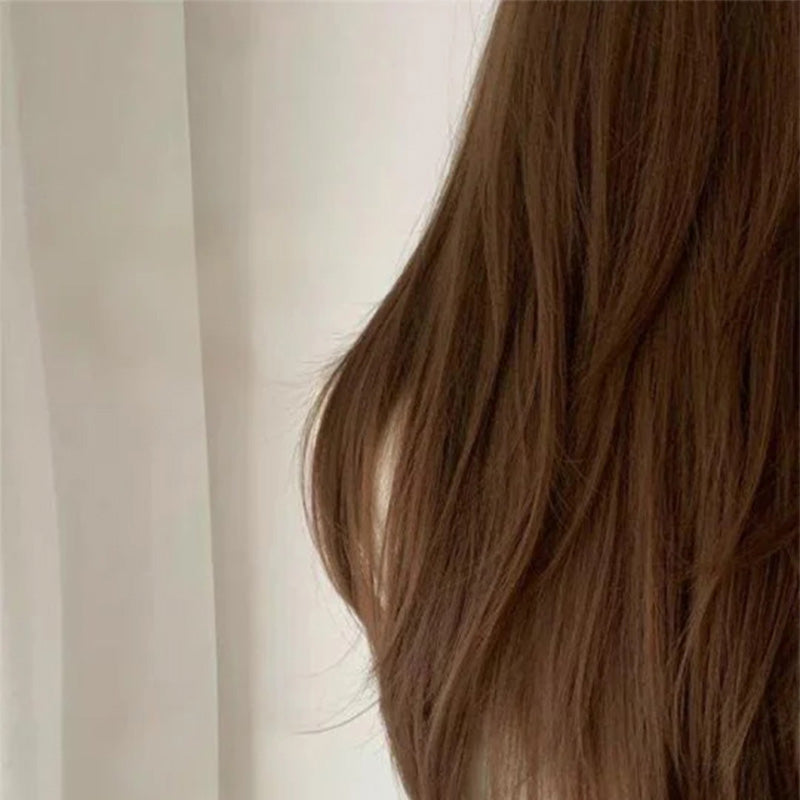 Lemailwig Brown Long Straight Lace Front 65cm Wig