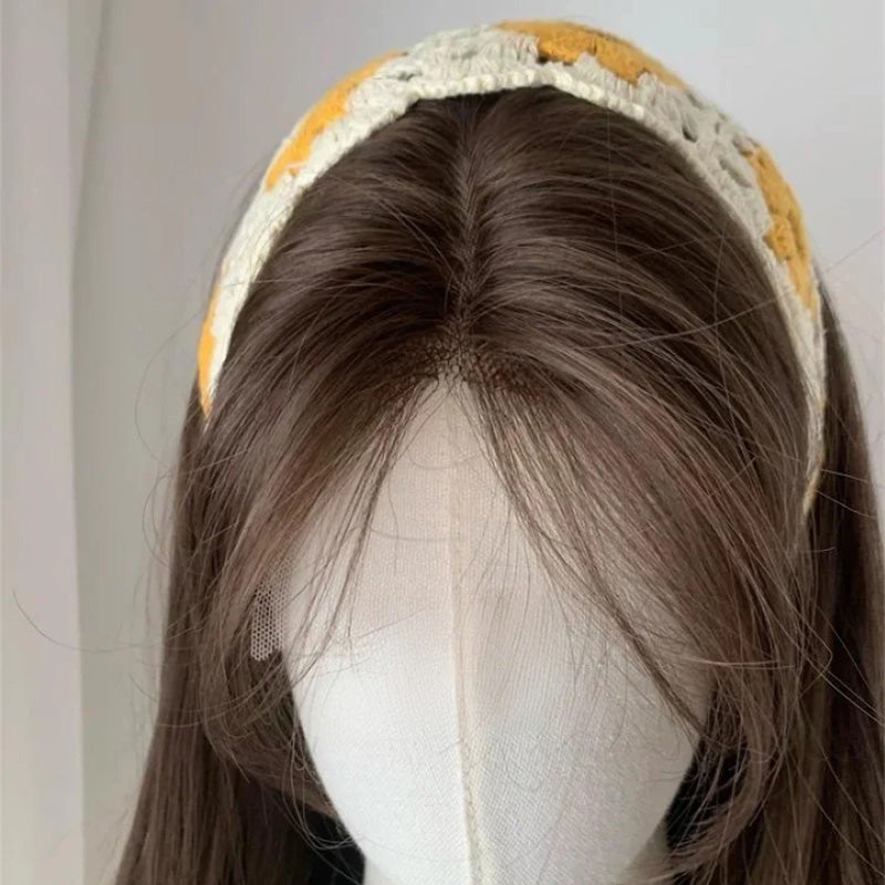 Lemailwig Cold Brown Long Front Lace 60cm Wig