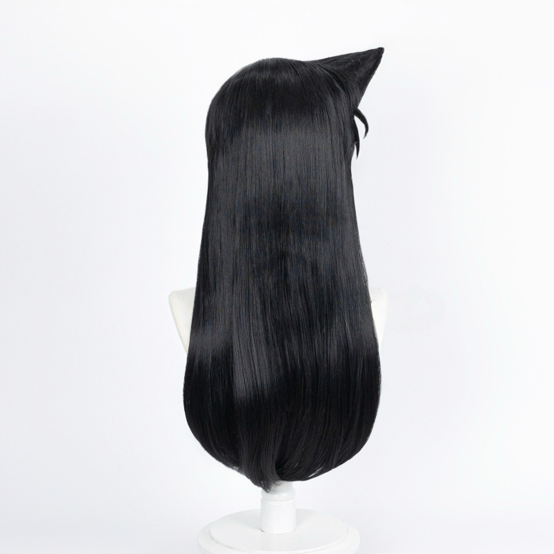 Lemailwig Detective Conan Ran Mouri Black Long Cosplay Wig