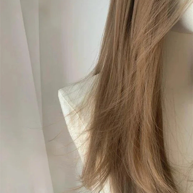 Lemailwig Gold Brown Straight Long Front Lace 55/70cm Wig