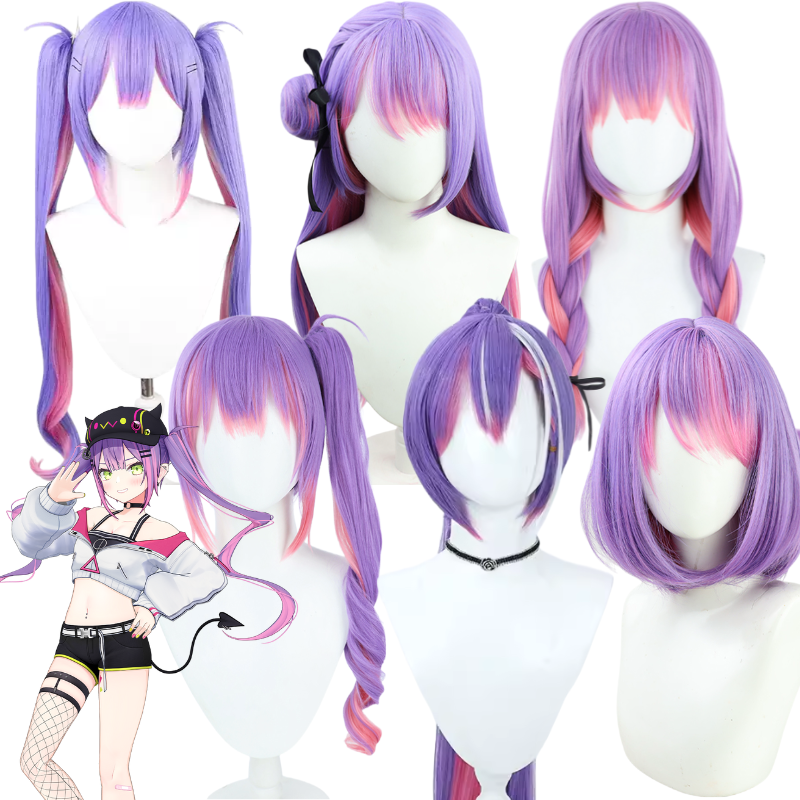 Lemailwig Hololive Vtuber Tokoyami Towa Cosplay Wigs